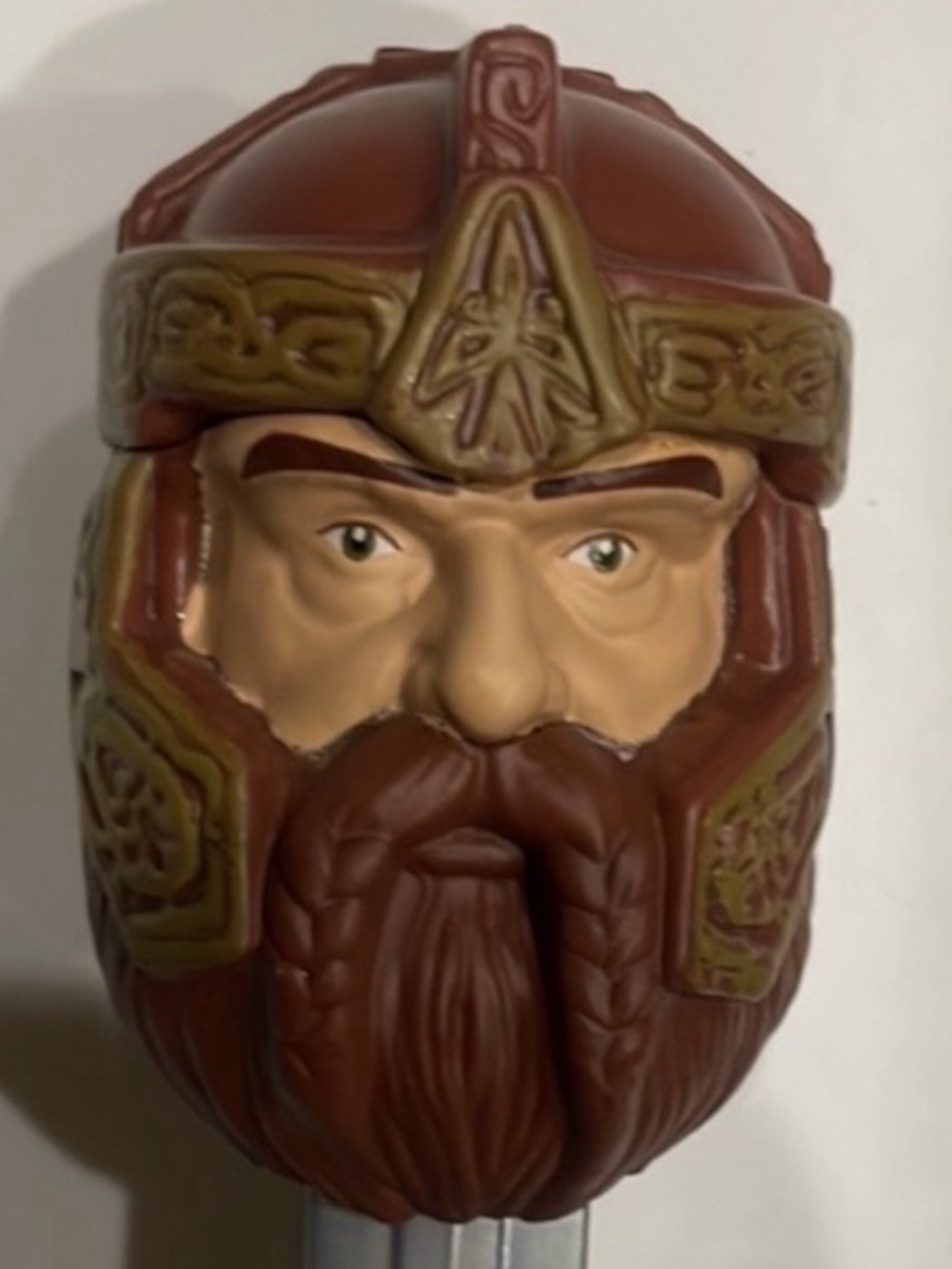 Lord of the Rings Gimli PEZ Dispenser Limited Edition Brown Silver B7 New